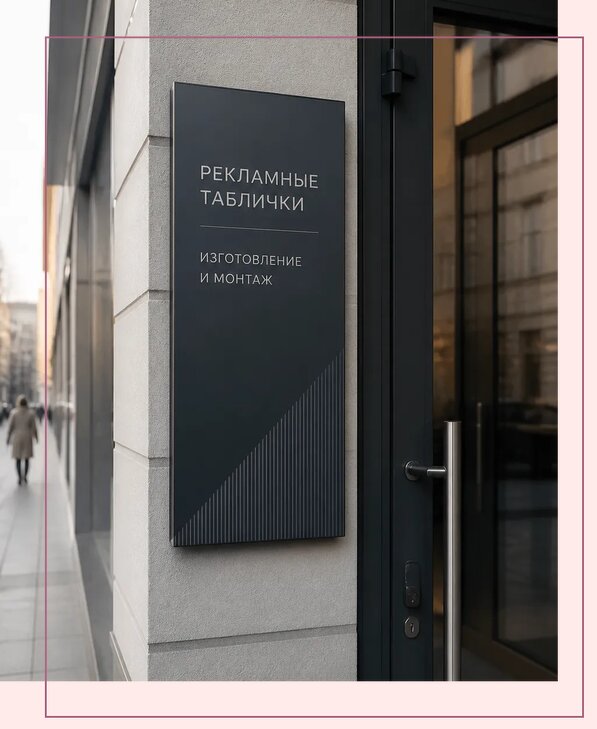 Рекламные таблички в Балашихе по цене от 4614 р. | Аванза-Блш