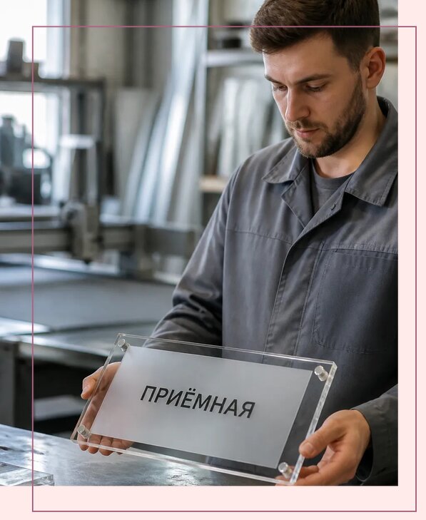 Таблички из оргстекла на заказ в Балашихе от 3999 р. | Аванза-Блш